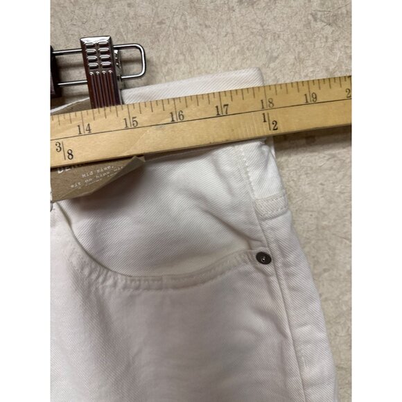 Madewell Women's Shorts Button Fly Relaxed Denim Tile White Cut Off Size 31 NWT - Picture 6 of 12